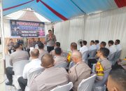 Kunjungan Kerja, Kapolres Gowa Beri Arahan di Polsek Pallangga