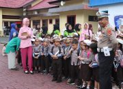 Polisi sahabat Anak Kasat Lantas Polres Bantaeng Beri Edukasi Kepada Murid TK