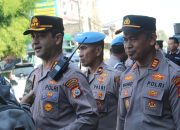 Kapolrestabes Makassar Pimpin Apel Kesiapan Pengamanan Unjuk Rasa Hardiknas