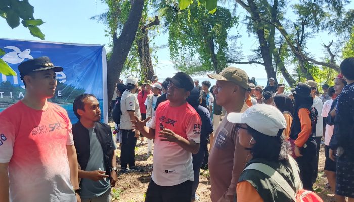 Kapolres Pangkep Hadiri Launching Cangke Intiatiative dan Pelepasan Bibit Anak Penyu