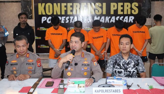 Komplotan Geng Motor asal Gowa Diringkus Jatanras Polrestabes Makassar