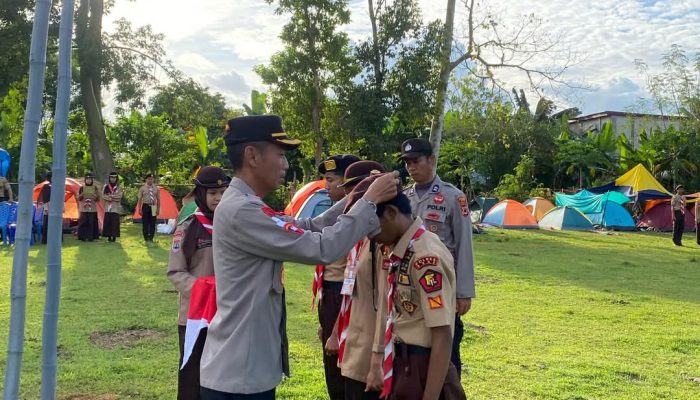 Penyuluhan Lalu Lintas kepada Anggota Saka Bhayangkara Angkatan X Polres Bone