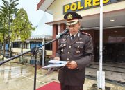 Diguyur Hujan Polres Sinjai Gelar Upacara Peringati Hari Lahir Pancasila.