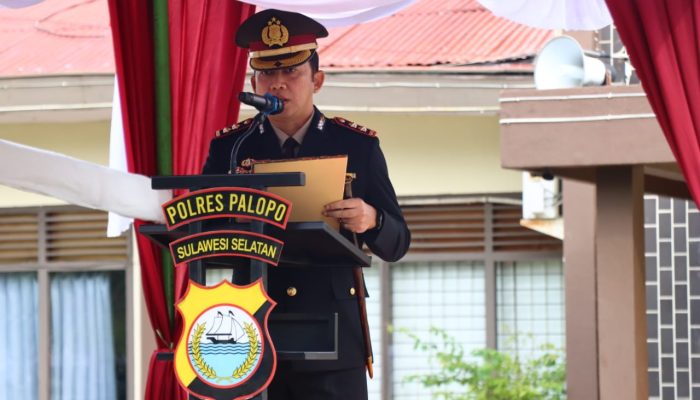 Polres Palopo Gelar Upacara Hari Lahir Pancasila Ke 80 di Mapolres