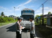 Tingkatkan Keselamatan Berlalu Lintas, Satlantas Polres Majene Tertibkan Kendaraan Over Load