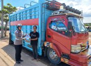 Satlantas Polres Parepare Edukasi Sopir Truk Soal Larangan Over Dimensi dan Over Loading