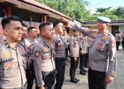 Tegakkan Disiplin, Propam Polres Pelabuhan Makassar Sidak Sikap Tampang Personel