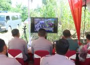 Kapolres Wajo Bersama Masyarakat Zoom Meeting Panen Raya Jagung Serentak Seluruh Indonesia