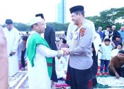 Kapolrestabes Makassar Laksanakan Shalat Idul Adha di Lapangan Karebosi