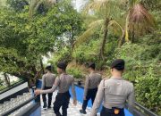 Akhir Pekan, Personel Samapta Polres Majene Intensifkan Patroli Kamtibmas di Objek Wisata Pantai