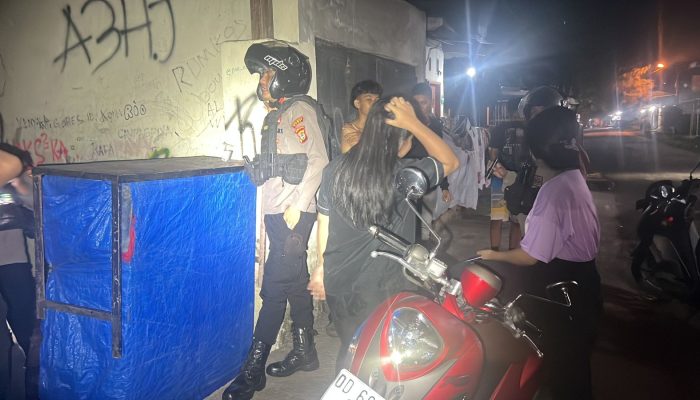Satsamapta Polres Gowa Gelar Patroli Malam KRYD di Sejumlah Titik Rawan