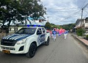 Jaga Kelancaran Arus lalu Lintas, Polres Majene Kawal Arak-Arakan Dies Natalis XXI STIKES Bina Bangsa Majene