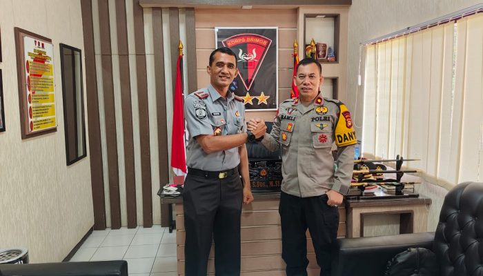 Kepala Lapas Kelas IIA Parepare Laksanakan Kunjungan Kerja ke Mako Batalyon B Pelopor Brimob Polda Sulsel