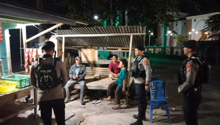 Cegah Gangguan Kamtibmas, Sat Samapta Polres Majene Gelar Patroli Malam di Kelurahan Pangali-Ali