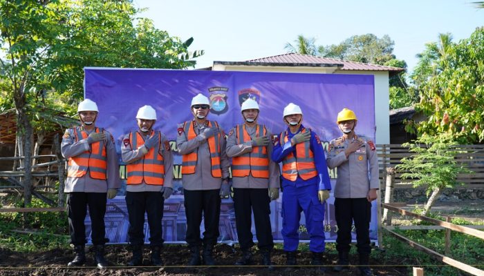Pimpin Peletakan Batu Pertama Barak Siaga Dit Polairud, Ini Harapan Kapolda Sulbar