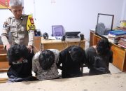 Resmob Polres Tator Amankan 4 Terduga Pelaku Pencurian Kabel Tower