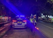 Personel Satlantas Polres Jeneponto Laksanakan Blue Light Patrol