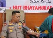 Jelang HUT Bhayangkara ke-79, Polres Maros Gelar Bakti Kesehatan Donor Darah