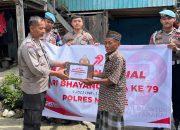 Sambut Hari Bhayangkara ke-79, Polres Majene Salurkan 300 Paket Sembako Ke kaum Dhuafa