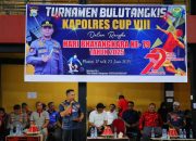 Polres Maros Gelar Tournament Badminton Kapolres Cup VIII Semarakkan HUT Bhayangkara ke-79