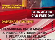 Semarak Hari Bhayangkara! Pekan ini, Polda Sulbar Akan Berikan Layanan Gratis di Kegiatan Car Free Day