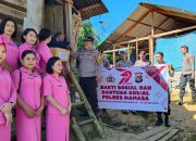 Personel Sat Samapta Polres Mamasa Laksanakan Patroli Jalan Kaki untuk Jaga Kamtibmas