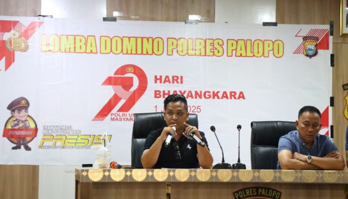 Hut Bhayangkara, Polres Palopo Gelar Kejuaraan Domino