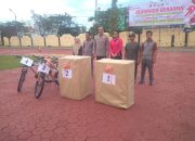 Polres Pinrang Gelar Olahraga Bersama TNI, Bhayangkari dan Forkopimda dalam Semarak HUT Bhayangkara ke-79