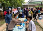 Polres Pinrang Gelar Bakti Kesehatan Sambut Hari Bhayangkara ke-79