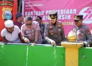 Jelang Hari Ulang Tahun Bhayangkara ke 79 Tahun, Kapolres Pelabuhan Makassar Resmikan Pembangunan Sumur Bor