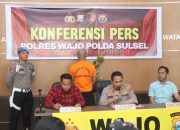 Kapolres Wajo Pimpin Pres Rilis Hasil Ungkap Pembobolan Mesin ATM Oleh Satpam