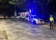 Antisipasi Pelanggaran dan Balap Liar, Satlantas Polres Majene Gelar Patroli Blue Light di Jalur Rawan