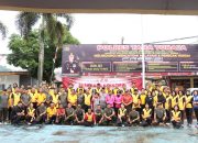 HUT Bhayangkara ke-79, Polres Tana Toraja Gelar Olahraga Bersama dengan TNI