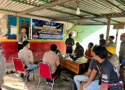 Polantas Menyapa, Kasat Lantas Polres Pangkep Edukasi Tertib Berlalulintas di Basecamp PT Topabiring Trans Logistik
