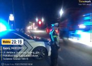 Sat Lantas Polres Takalar Massifkan Blue Light Patrol, Pastikan Kamtibmas Kondusif