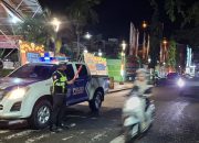 Pastikan Aktivitas Masyarakat Berjalan Normal, Unit Turjawali Sat Lantas Polres Parepare Gelar Patroli Blue Light
