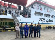 Satpolair Polres Majene Amankan Pemberangkatan KM. Sabuk Nusantara 93 di Pelabuhan Palipi
