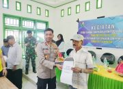 Kapolsek Banggae Hadiri Penyerahan Bantuan Traktor Roda Empat untuk Kelompok Tani di Majene