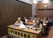 Kapolres Pinrang Hadiri Giat Anev Harian Kapolda Sulsel Secara Virtual, Bahas Kamtibmas Wilayah