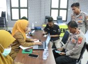 Polres Soppeng Gelar Pemeriksaan Kesehatan Berkala Bekerja Sama dengan Puskesmas Salotungo