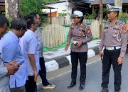 Kasat Lantas Polres Barru Lakukan Survey Rekayasa Jalan di Jl. Jend. Sudirman
