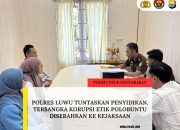 Polres Luwu Tuntaskan Penyidikan, Tersangka Korupsi Etik Polobuntu Diserahkan ke Kejaksaan