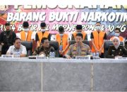 Kapolrestabes Makassar Pimpin Pemusnahan Barang Bukti 10 Kg Sabu, 2 Kg Ganja dan 10.000 Pil