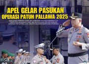 Kapolres Pinrang Pimpin Apel Gelar Pasukan Ops Patuh Pallawa 2025