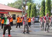 Polwan Polres Bone Gelar Olahraga Bersama dalam Rangka Hari Jadi ke-77 Polwan RI