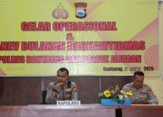 Kapolres Bantaeng Pimpin Gelar Operasional dan Anev Bulanan Harkamtibmas