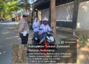 Sat Lantas Polres Takalar Aktif Melaksanakan Pengaturan Arus Lalin Hingga Menegur Masyarakat Yang Tidak Menggunakan Helm