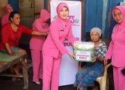 Bhayangkari Peduli,  Ketua Bhayangkari Cabang Selayar Kunjungi Warga Kurang Mampu