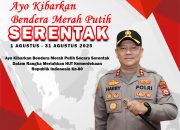 Kapolres Sinjai Ajak Masyarakat Kibarkan Bendera Merah Putih Selama Bulan Agustus