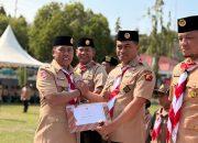 Kapolres dan Waka Polres Wajo Hadiri Upacara Hari Pramuka ke-64 Tingkat Kwartir Cabang Wajo Tahun 2025